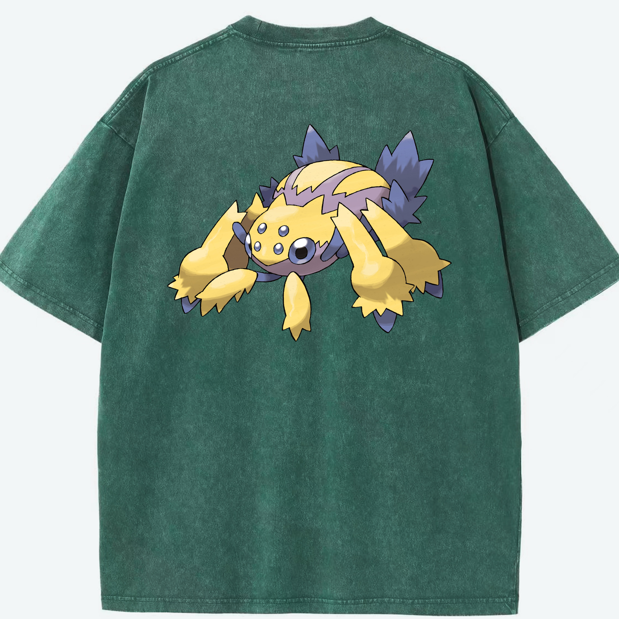 （画像用） ポケットモンスター Pokémon 綿100% ヴィンテージ風 半袖Tシャツ（背面プリント）